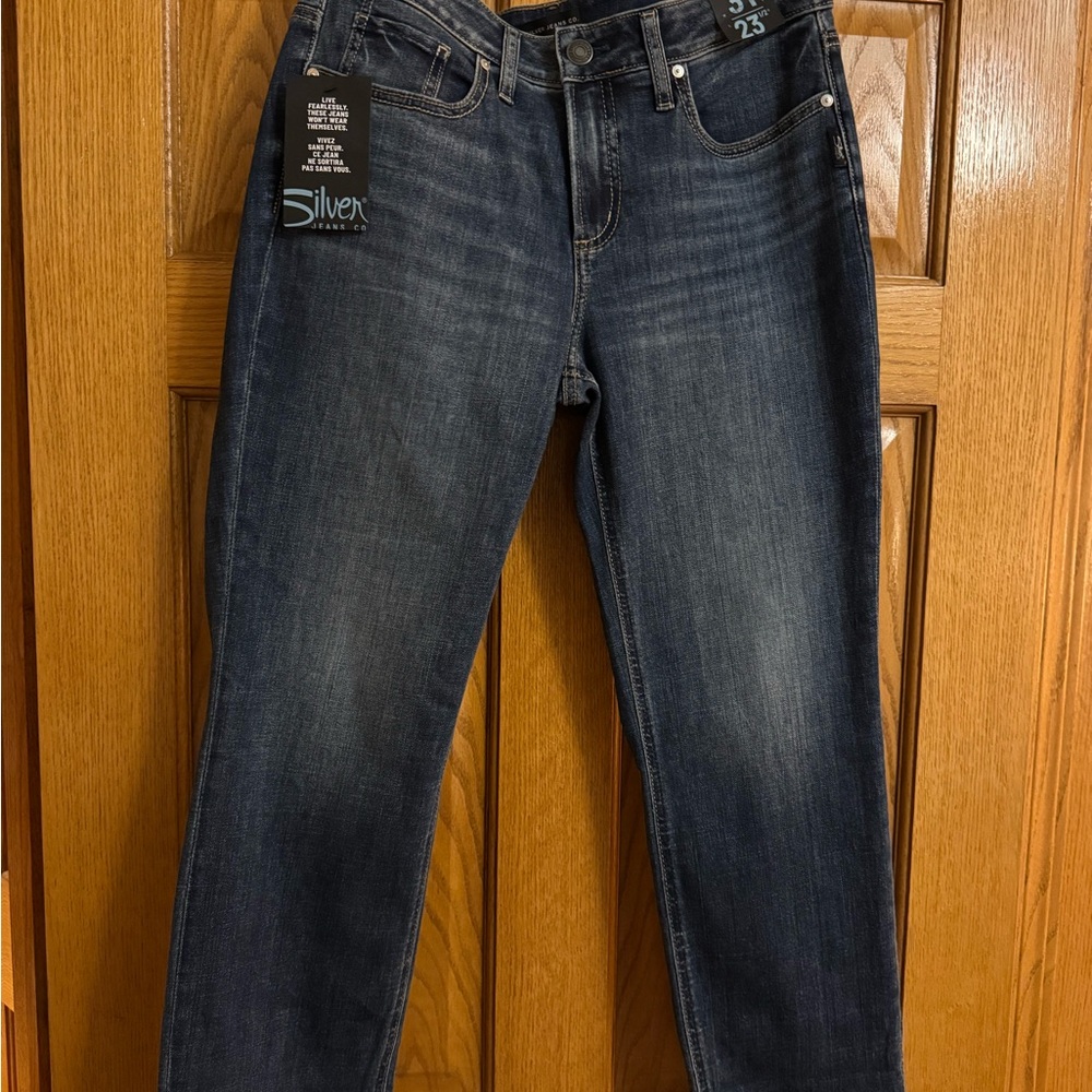 Silver Jeans Luxe Stretch Dark Blue Denim NWT